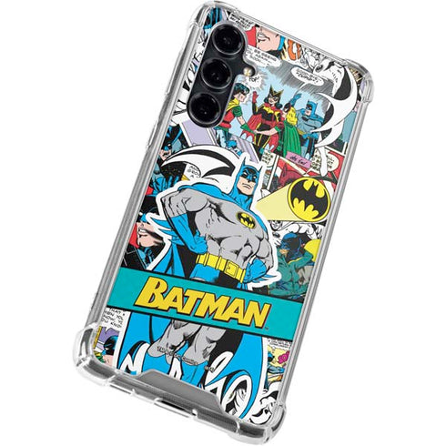 DC Comics Batman Vintage Pose Collage Art Galaxy S23 FE Clear Case
